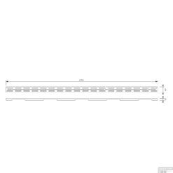 Douchegootrooster Brauer StanGrid RVS Standaard Tbv Douchegoot STD/W/PS 180x7 Cm -Aanbiedingen Ontspan Bad Winkel douchegootrooster brauer rvs standaard tbv douchegoot std w ps 180x7 cm tec