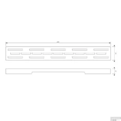 Douchegootrooster Brauer StanGrid RVS Standaard Tbv Douchegoot STD/W/PS 70x7 Cm -Aanbiedingen Ontspan Bad Winkel douchegootrooster brauer rvs standaard tbv douchegoot std w ps 70x7 cm tec