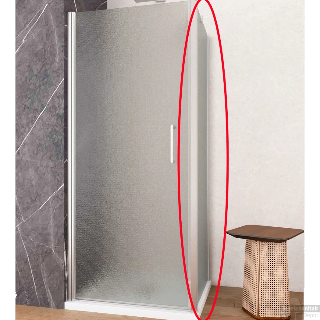 Douchewand Lacus Giglio Evo Fox Tbv Nisdeur Gilgio Evo Fox 70 Cm Mat Glas Chroom