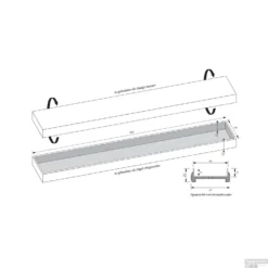 Tegelinlegrooster Brauer Gunmetal Edition Omkeerbaar Tbv Douchegoot STD/W/PS 70x7 Cm Inclusief Afstandhouders -Aanbiedingen Ontspan Bad Winkel dr losmr70gm tech