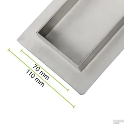 Wiesbaden RVS Douchegoot | Standaard | Flens Met Uitneembaar Sifon | 80x7cm En 6,7cm Diep -Aanbiedingen Ontspan Bad Winkel flens design rooster 7 2