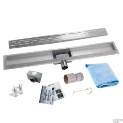 Wiesbaden RVS Douchegoot | Standaard | Flens Met Uitneembaar Sifon | 80x7cm En 6,7cm Diep -Aanbiedingen Ontspan Bad Winkel flens design rooster 80cm shop