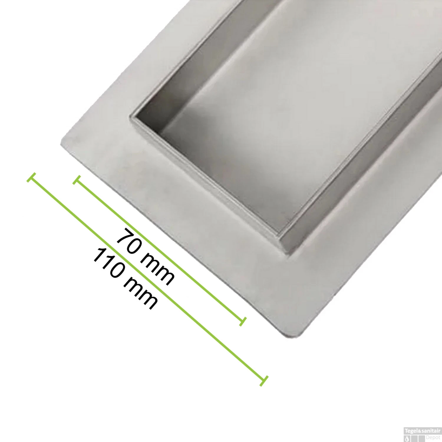 Mat Zwarte RVS Douchegoot Flens Met Uitneembaar Sifon 200x7cm 6,7cm Diep MAT ZWART ROOSTER 8 Mat Zwarte RVS Douchegoot Flens Met Uitneembaar Sifon 200x7cm 6,7cm Diep MAT ZWART ROOSTER - Afbeelding 6