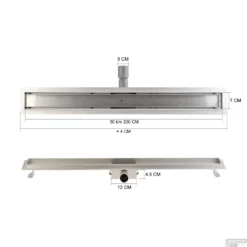 Wiesbaden RVS Douchegoot | Tegelrooster | Flens Met Uitneembaar Sifon (alle Maten) -Aanbiedingen Ontspan Bad Winkel flens tegel rooster 6 2