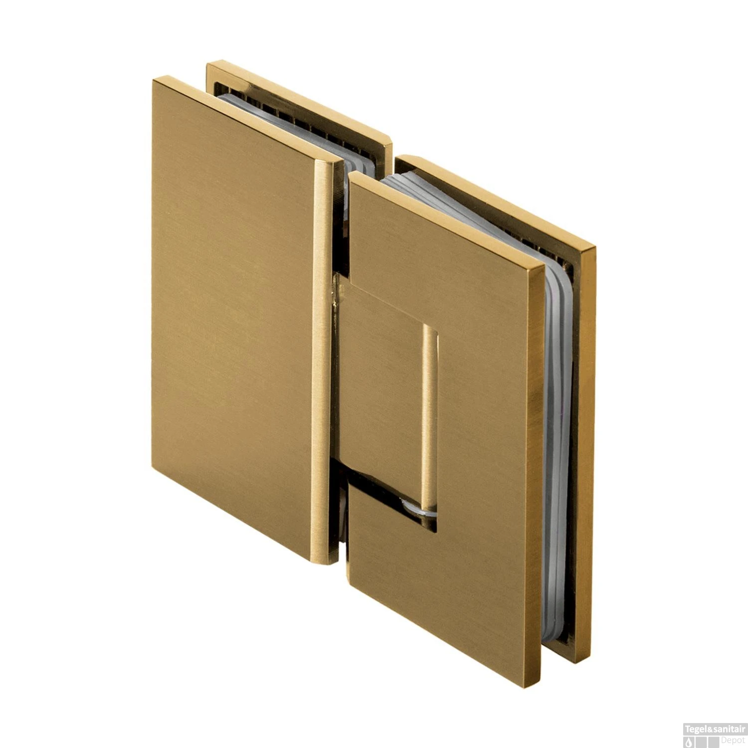 Nisdeur Compleet Just Creating Profielloos 2-Delig (Draaideur Bevestigd Op Inloopwand) 200x200 Cm 140/60 Goud 7 Nisdeur Compleet Just Creating Profielloos 2-Delig (Draaideur Bevestigd Op Inloopwand) 200x200 Cm 140/60 Goud - Afbeelding 5
