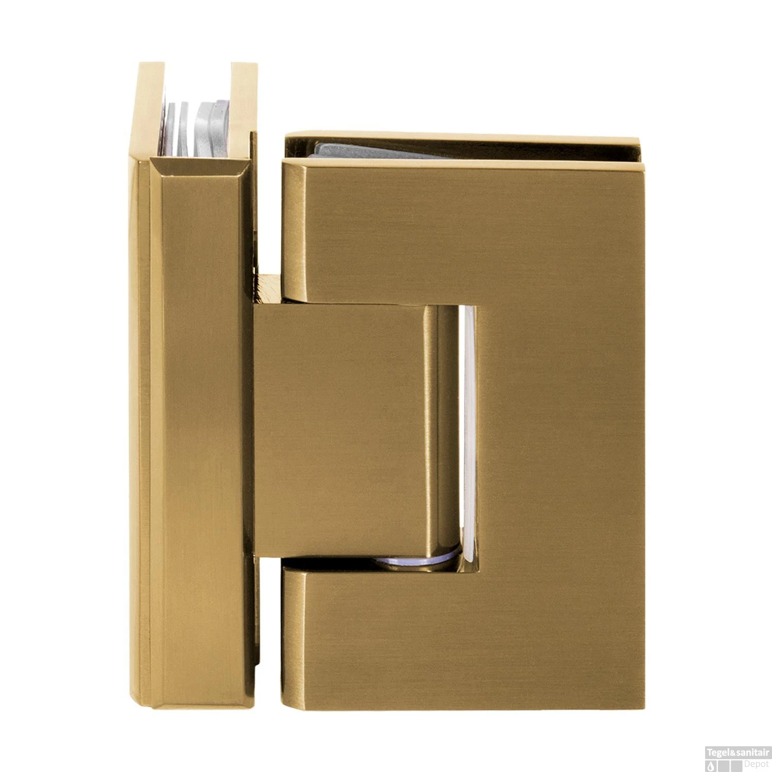 Inloopdouche Compleet Just Creating Profielloos 90/30 Cm Draaibaar Goud - Afbeelding 4