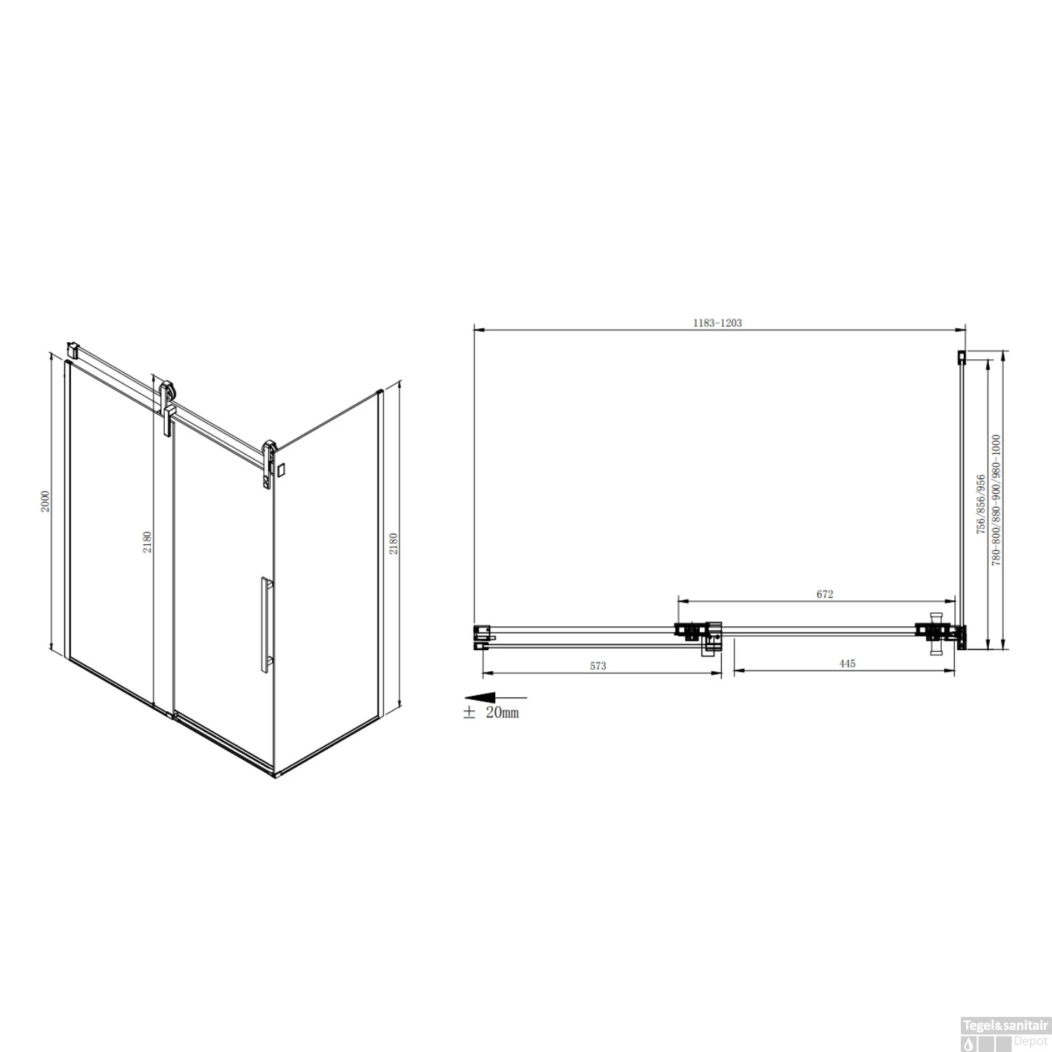 Nisdeur Sapho Volcano Schuifdeur 120x200 Cm 8 Mm Gecoat Glas 12 Nisdeur Sapho Volcano Schuifdeur 120x200 Cm 8 Mm Gecoat Glas - Afbeelding 10