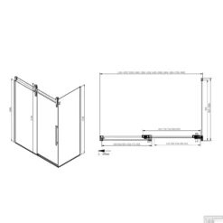 Zijwand Sapho Volcano 100x200 Cm 8 Mm Helder Glas Tbv Nisdeur Volcano Mat Zwart -Aanbiedingen Ontspan Bad Winkel gv3410 zijwand sapho volcano 100x200 cm 8 mm helder glas tbv nisdeur volcano mat zwart 4