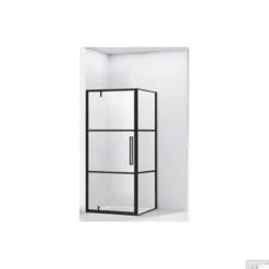 Hoek Douchecabine Van Rijn ST04 Helder Glas 90x90x200 Cm 6 Mm Aluminium Zwart -Aanbiedingen Ontspan Bad Winkel hoek douchecabine van rijn 90x90x200 cm st04 6 mm helder glas zwart aluminium nanocoating shop