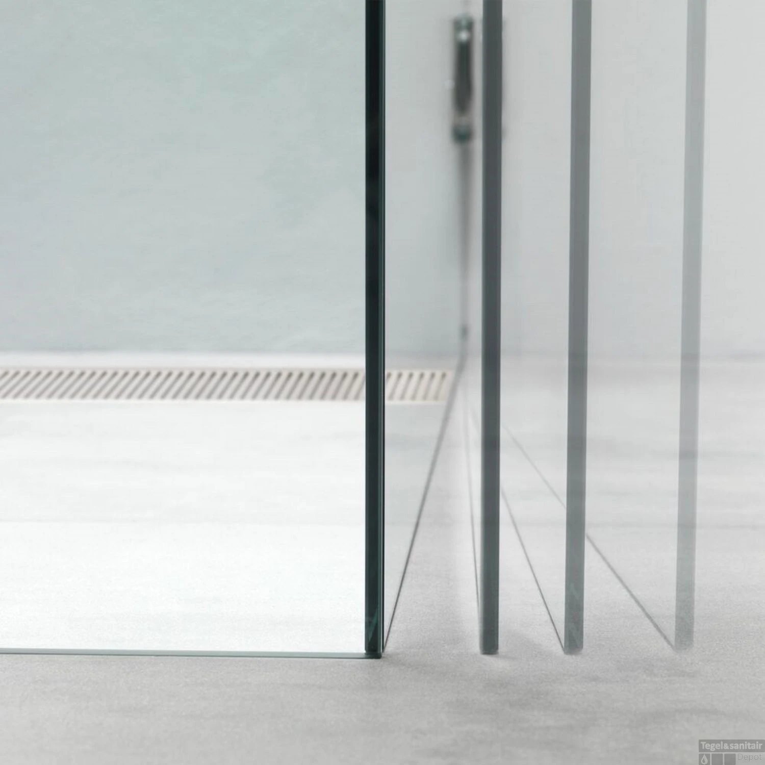 Douchecabine By Sealskin 'I AM' 90x90 Cm RVS Helder Glas + Antikalk - Afbeelding 7