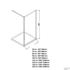 Inloopdouche Boss & Wessing Recta 140x200 Cm Mat Zwart Profiel Rondom -Aanbiedingen Ontspan Bad Winkel inloopdouche boss wessing recta tech