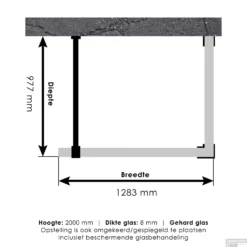Inloopdouche Compleet Just Creating Profielloos 100x130 Cm Reversed Gunmetal -Aanbiedingen Ontspan Bad Winkel inloopdouche compleet just creating profielloos 100x130 cm reversed gunmetal tec