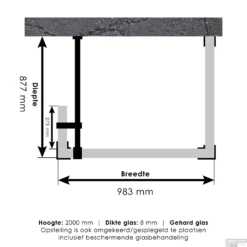 Inloopdouche Compleet Just Creating Profielloos 90x100/30 Cm Reversed Gunmetal -Aanbiedingen Ontspan Bad Winkel inloopdouche compleet just creating profielloos 90x100 30 cm reversed gunmetal tec