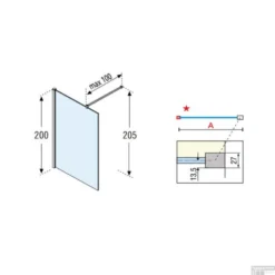 Inloopdouche Novellini Kuadra H Stripes 140x200 Cm Helder Glas Mat Zwart Profiel -Aanbiedingen Ontspan Bad Winkel inloopdouche novellini kuadrra h stripes 140x200 cm tech