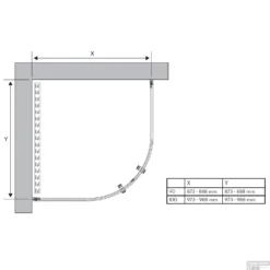 Kwartronde Douchecabine Sealskin Hooked Omkeerbaar 100x100 Cm Zilver -Aanbiedingen Ontspan Bad Winkel kwartronde douchecabine sealskin hooked omkeerbaar 100x100 cm zilver 8720198000898 1 tech