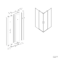 Nisdeur Lacus Vulcano Evo 80x200 Cm Schuifdeur Mat Zwart -Aanbiedingen Ontspan Bad Winkel laclasp380btqi tech