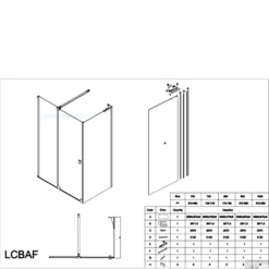 Douchecabine Lacus Capri 140 Cm Naar Binnen En Buiten Klapdeur 8mm Helder Glas -Aanbiedingen Ontspan Bad Winkel lacus caprifisso tech 6