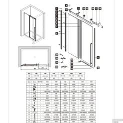 Nisdeur Lacus Procida 8mm Nano Helder Glas (ALLE MATEN) 7 Nisdeur Lacus Procida 8mm Nano Helder Glas (ALLE MATEN) -Aanbiedingen Ontspan Bad Winkel lacus procida porta tech