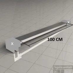 BWS Losse Vierkante Stabilisatiestang 100 Cm Chroom -Aanbiedingen Ontspan Bad Winkel losse vierkante stabilisatiestang 100cm 1