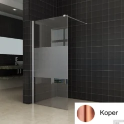 BWS Inloopdouche Pro Line Middenband 120x200 Geborsteld Messing Koper Profiel En Stang -Aanbiedingen Ontspan Bad Winkel middenband koper 1 1 1 1