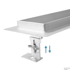 Mat Zwarte RVS Douchegoot Muurflens Met Uitneembaar Sifon 80x7cm 6,7cm Diep Mat Zwart -Aanbiedingen Ontspan Bad Winkel muur design rooster 80cm 3 1