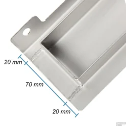 Mat Zwarte RVS Douchegoot Muurflens Met Uitneembaar Sifon 80x7cm 6,7cm Diep Mat Zwart -Aanbiedingen Ontspan Bad Winkel muur design rooster 80cm 5 1