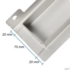 RVS Douchegoot Muurflens Met Uitneembaar Sifon 80x7cm 6,7cm Diep TEGEL ROOSTER -Aanbiedingen Ontspan Bad Winkel muur tegel rooster 80cm 5