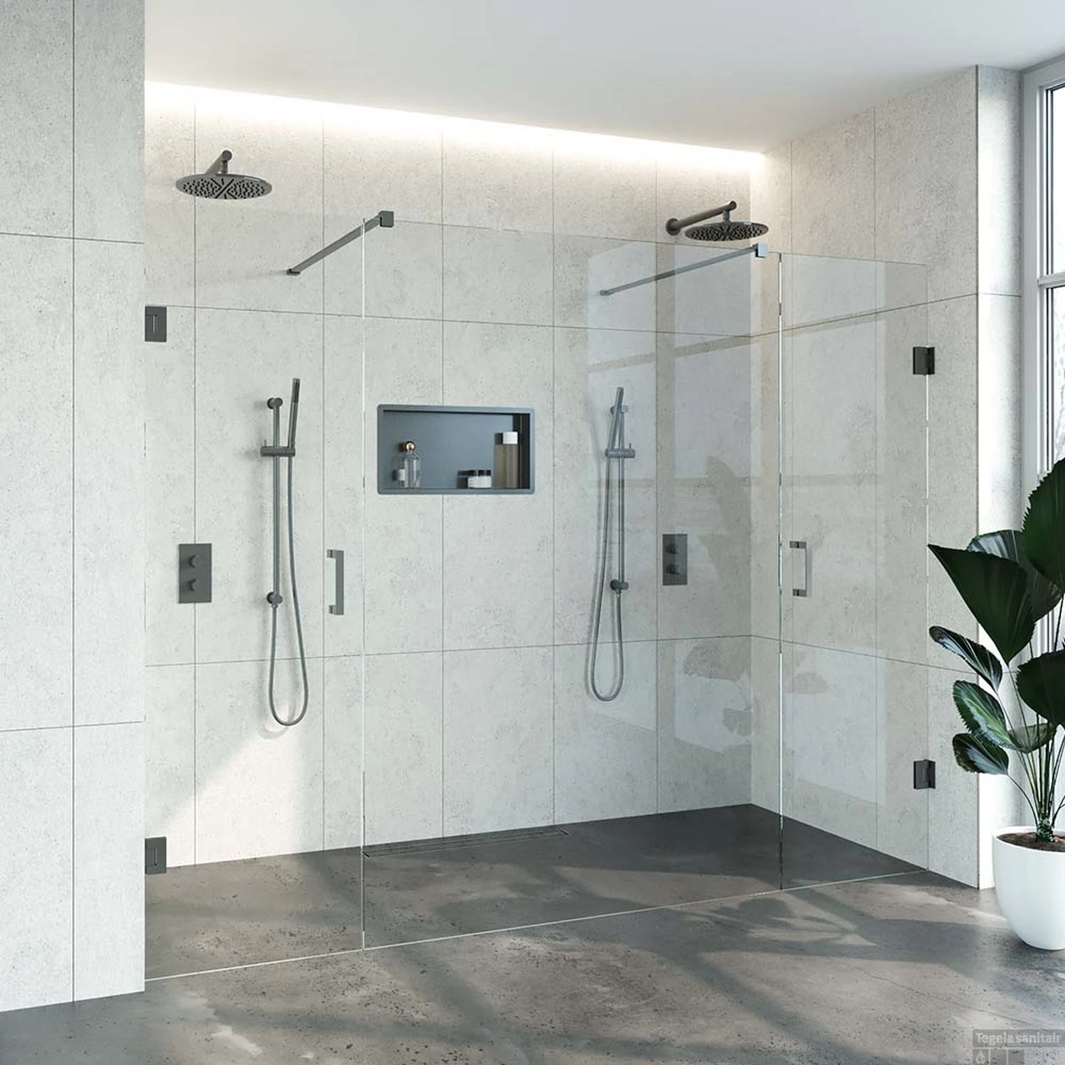 Niscabine XL Compleet Just Creating 260x200 Cm 60/140/60 Gunmetal