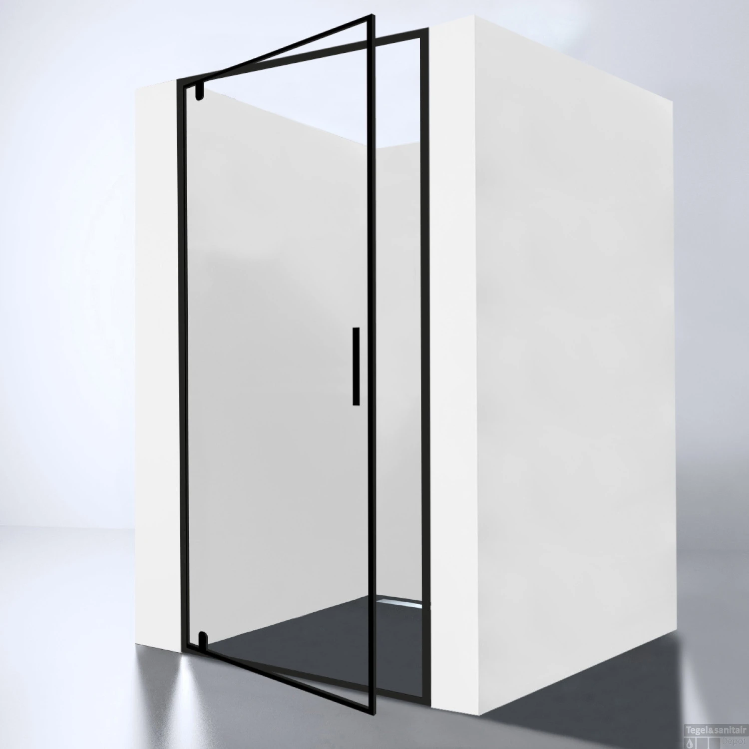 Nisdeur Best Design Baron 70x200 Cm Nano Glas 8 Mm Mat Zwart - Afbeelding 2