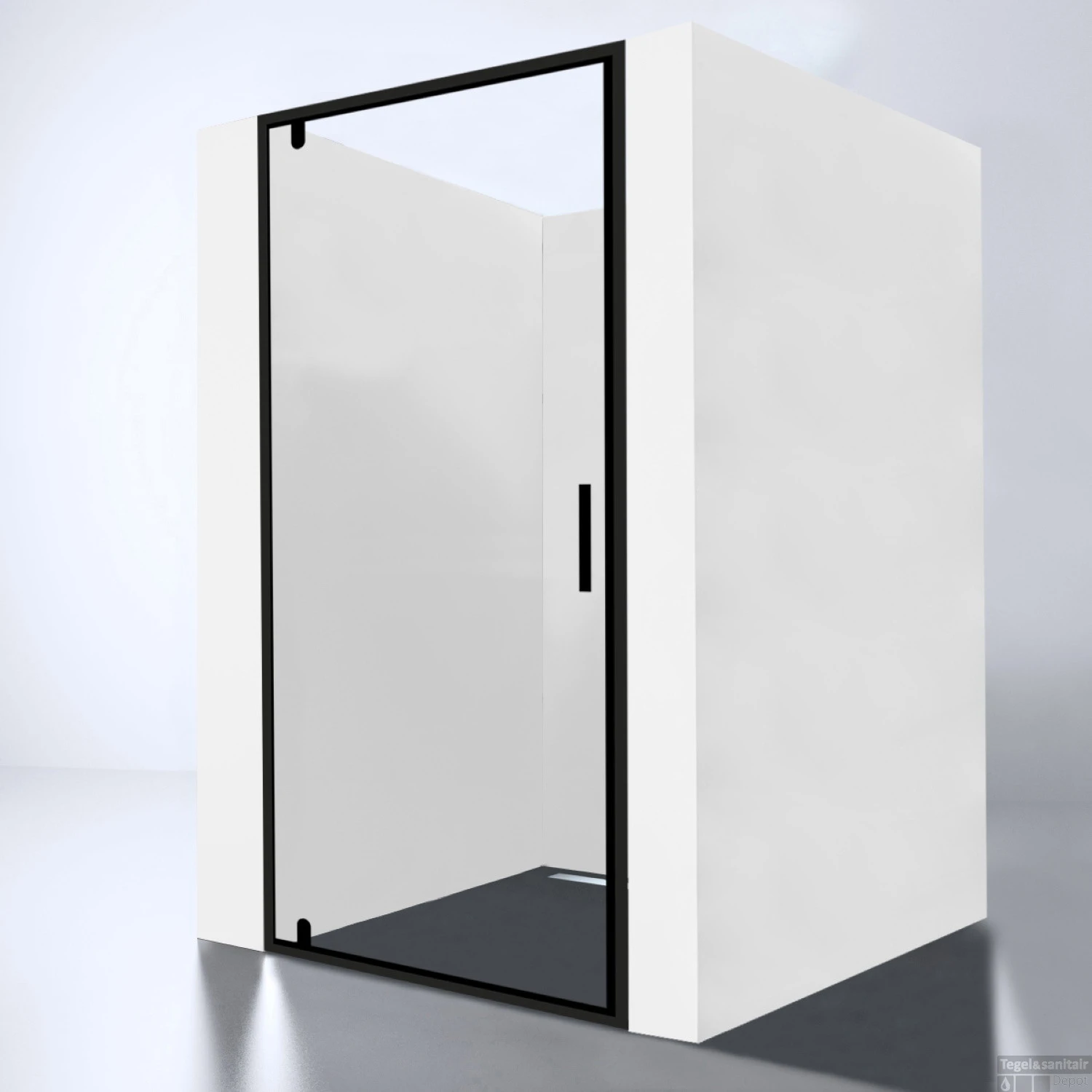 Nisdeur Best Design Baron 70x200 Cm Nano Glas 8 Mm Mat Zwart