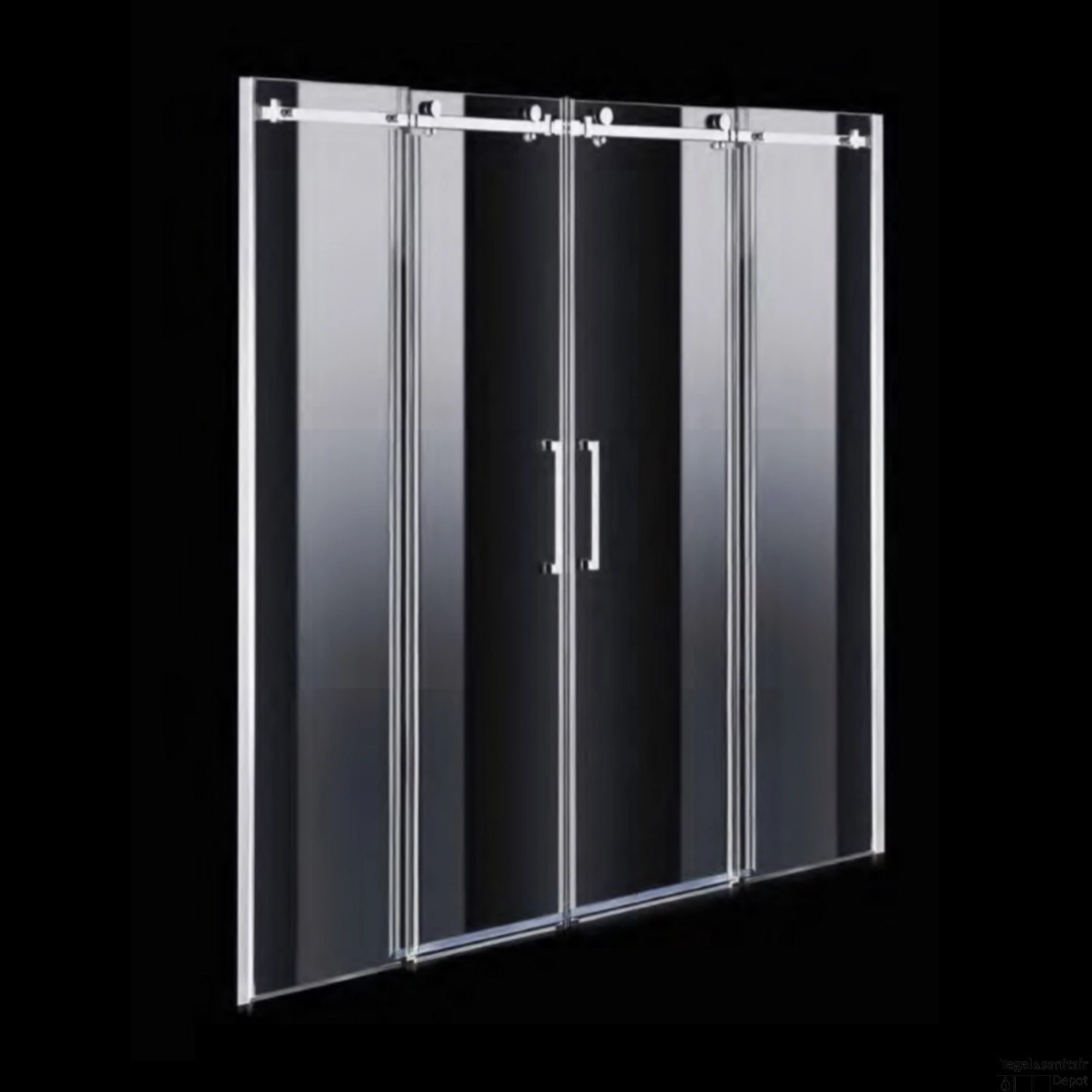 Nisdeur Boss & Wessing D&R Design 2 Roldeuren RVS (3 Maten)