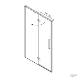 Nisdeur Boss & Wessing P&L Design Klapdeur 2-delig 100x200cm 8mm NANO Coating -Aanbiedingen Ontspan Bad Winkel nisdeur boss wessing p l design klapdeur 2 delig 100x200cm 8mm nano coating 2 1