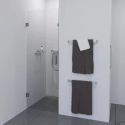 BWS Douchedeur | Medena | Profielloos | 90x200cm | Scharnieren RVS | Nisdeur