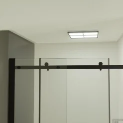 Nisdeur BWS Subliem 8mm Schuifdeur 110-120cm Mat Zwart -Aanbiedingen Ontspan Bad Winkel nisdeur bws subliem 8mm schuifdeur 110 120cm zwart 5