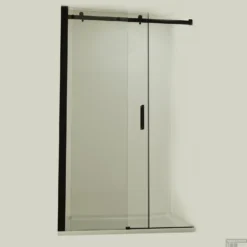 Nisdeur BWS Subliem 8mm Schuifdeur 110-120cm Mat Zwart -Aanbiedingen Ontspan Bad Winkel nisdeur bws subliem 8mm schuifdeur 110 120cm zwart shop