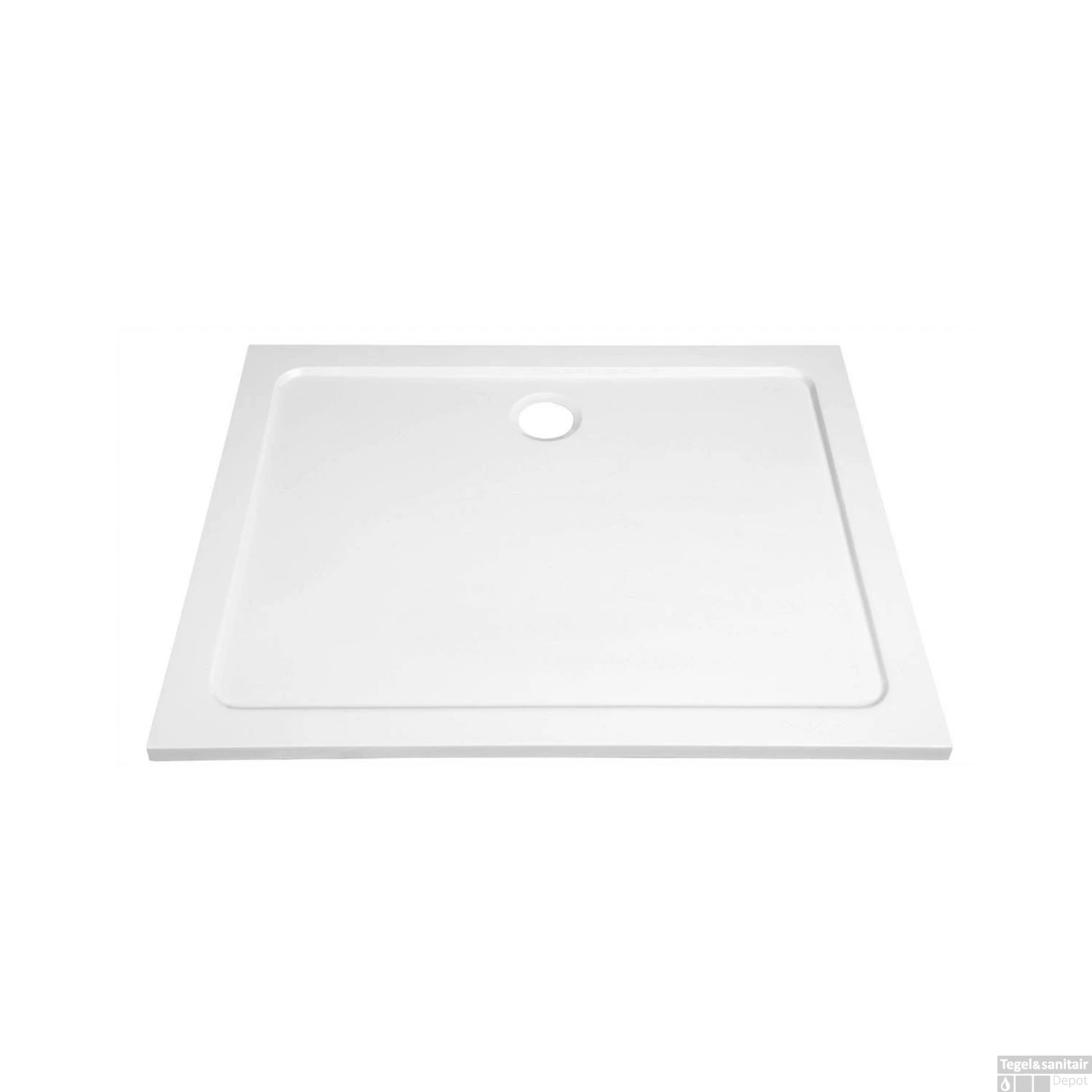 Douchebak Gegoten Marmer Sapho Aqualine 100x70x3 Cm Rechthoek Wit 4 Douchebak Gegoten Marmer Sapho Aqualine 100x70x3 Cm Rechthoek Wit - Afbeelding 2