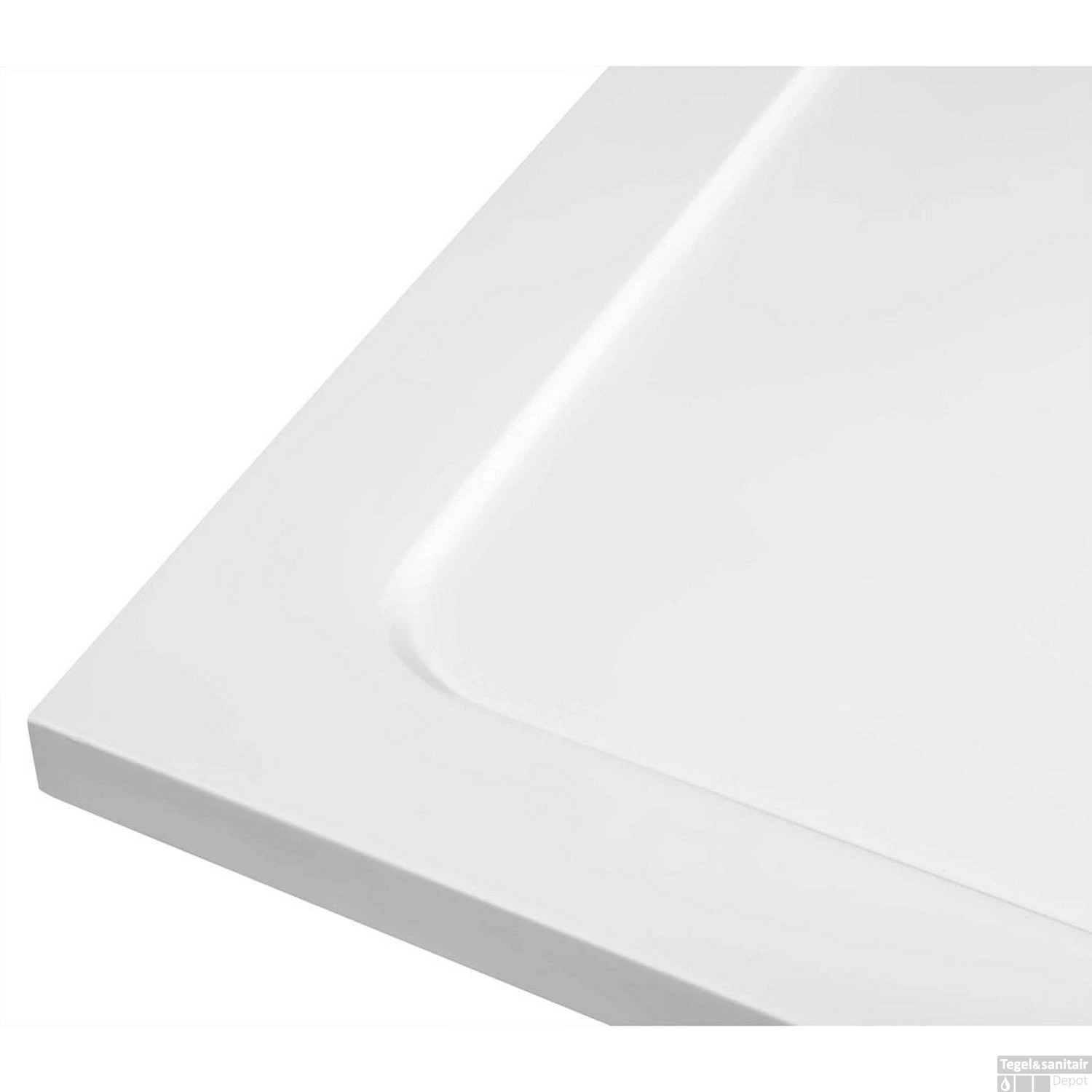 Douchebak Gegoten Marmer Sapho Aqualine 100x70x3 Cm Rechthoek Wit 5 Douchebak Gegoten Marmer Sapho Aqualine 100x70x3 Cm Rechthoek Wit - Afbeelding 3