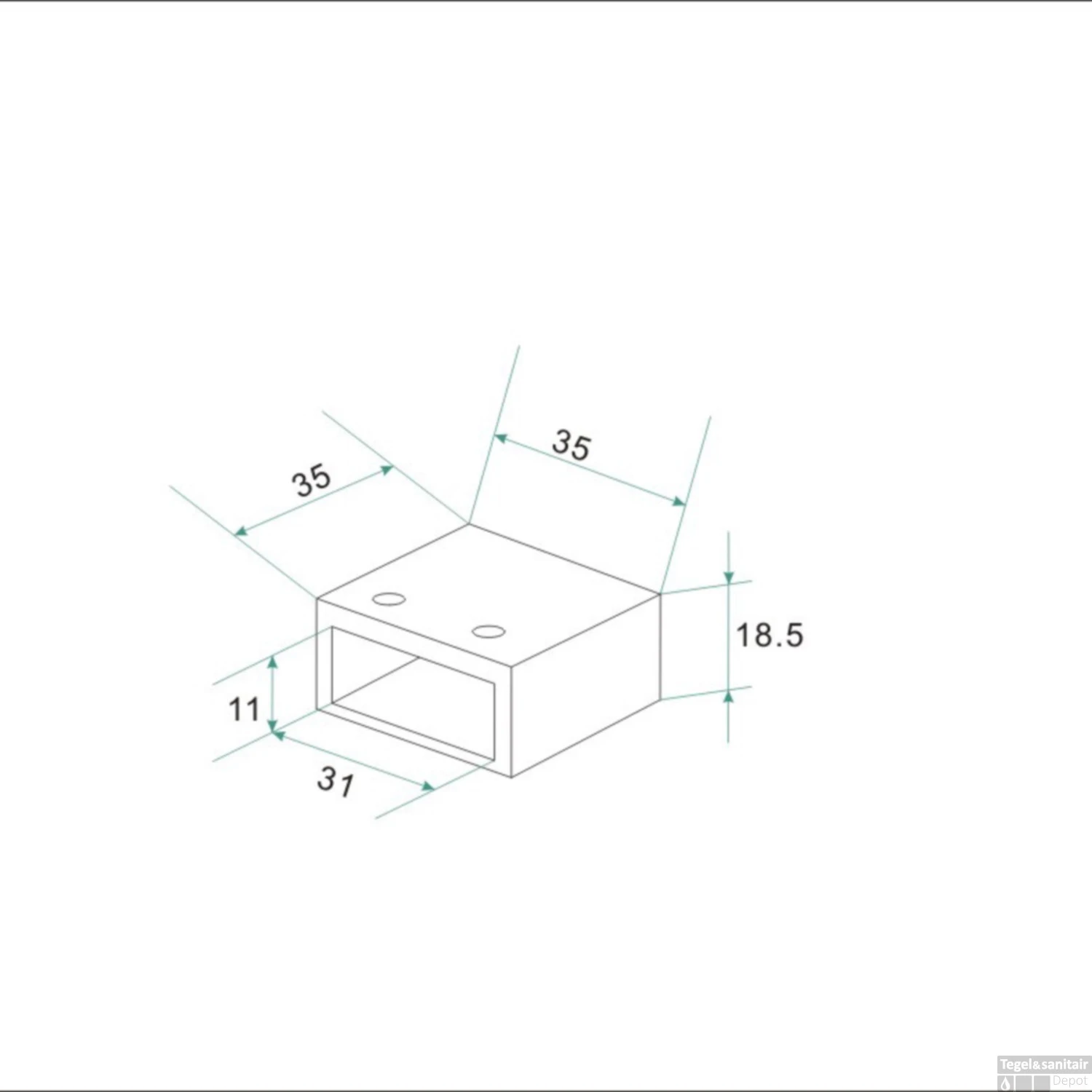 Rechte Muurkoppeling Tbv Stabilisatiestang Mat Zwart 5 Rechte Muurkoppeling Tbv Stabilisatiestang Mat Zwart - Afbeelding 3