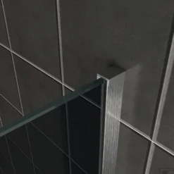 BWS Inloopdouche Pro Line Rookglas 80x200 8mm Nano Coating RVS Profiel En Stang -Aanbiedingen Ontspan Bad Winkel rookglas geb. staal muurprofiel 4