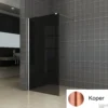 BWS Inloopdouche Pro Line Rookglas 120x200 Nano Coating Geborsteld Messing Koper Profiel En Stang -Aanbiedingen Ontspan Bad Winkel rookglas koper 1 1 1 1