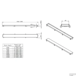 RVS Tegelrooster T.b.v. BWS Douchegoot 50x7 Cm Mat Zwart -Aanbiedingen Ontspan Bad Winkel rvs tegelrooster tbv douchegoot 50x7 cm mat zwart tech