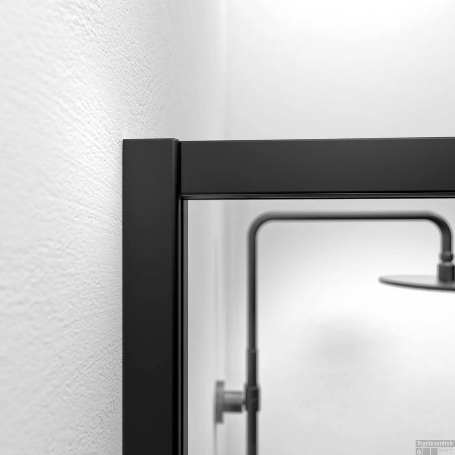 Sealskin Contour Nisdeur 90x200 Cm 6mm Helderglas Mat Zwart 5 Sealskin Contour Nisdeur 90x200 Cm 6mm Helderglas Mat Zwart - Afbeelding 3