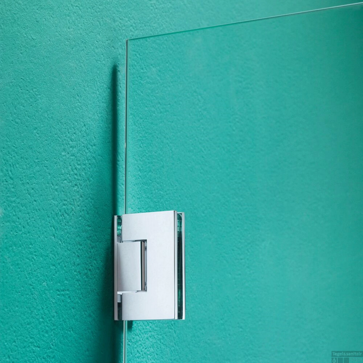 Badwand Sealskin 'I AM' 85x160 Cm RVS 1 Deel Helder Antikalk Glas - Afbeelding 3