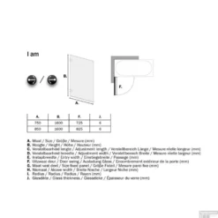 Badwand Sealskin 'I AM' 85x160 Cm Chroom/Zilver 1 Deel Helder Antikalk Glas -Aanbiedingen Ontspan Bad Winkel sk010855335100 badwand get wet by sealskin i am 85x160 cm chroom zilver 1 deel helder antikalk glas tech