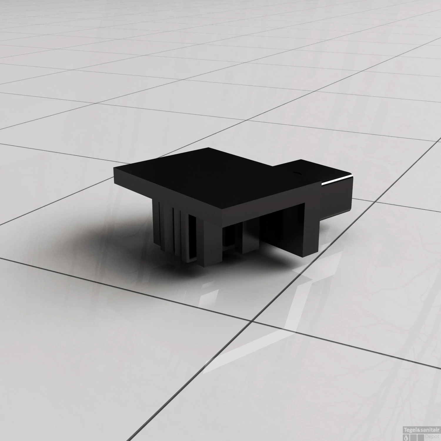 Stabilisatiestang Voor Inloopdouche Boss & Wessing Black Line 120 Cm Mat Zwart - Afbeelding 3