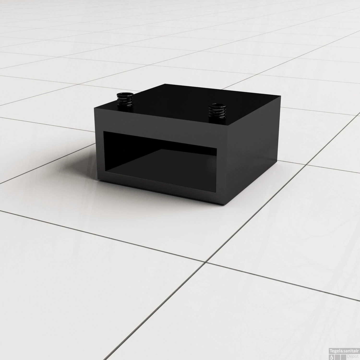 Stabilisatiestang Voor Inloopdouche Boss & Wessing Black Line 120 Cm Mat Zwart - Afbeelding 2