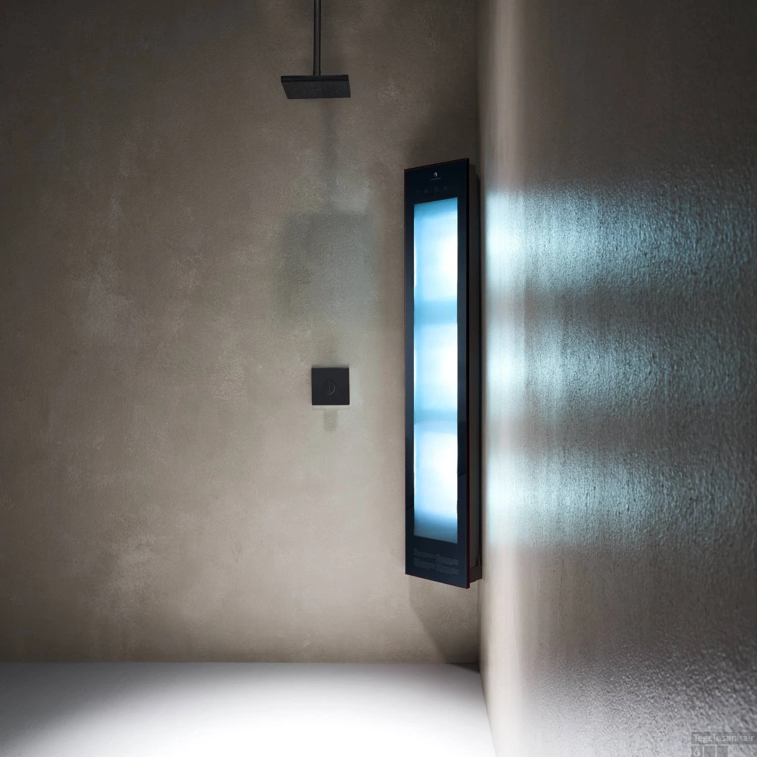 Sunshower Combi Black UV En Infrarood Opbouwapparaat 29x144x22.8 Cm Aluminium Zwart - Afbeelding 3