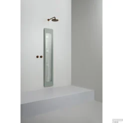 Sunshower Plus L Round Infrarood En UV-licht 185x33 Cm Inbouw - Opbouw Vlak Of Hoek Organic Grey -Aanbiedingen Ontspan Bad Winkel sunshower oneplus l organic grey inbouw uit geheel 2