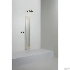 Sunshower One L Round Infrarood 185x33 Cm Inbouw - Opbouw Vlak Of Hoek Sand White -Aanbiedingen Ontspan Bad Winkel sunshower oneplus l sand inbouw uit geheel