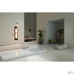 Sunshower Plus M Round Infrarood En UV-licht 140x33 Cm Inbouw - Opbouw Vlak Of Hoek Black -Aanbiedingen Ontspan Bad Winkel sunshower oneplus m black inbouw ir set 2